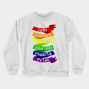 Rainbow meanings Crewneck Sweatshirt